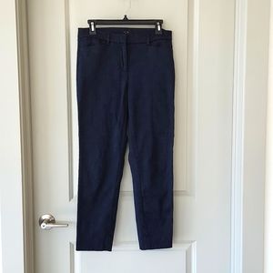 Navy Blue patterned dress slacks